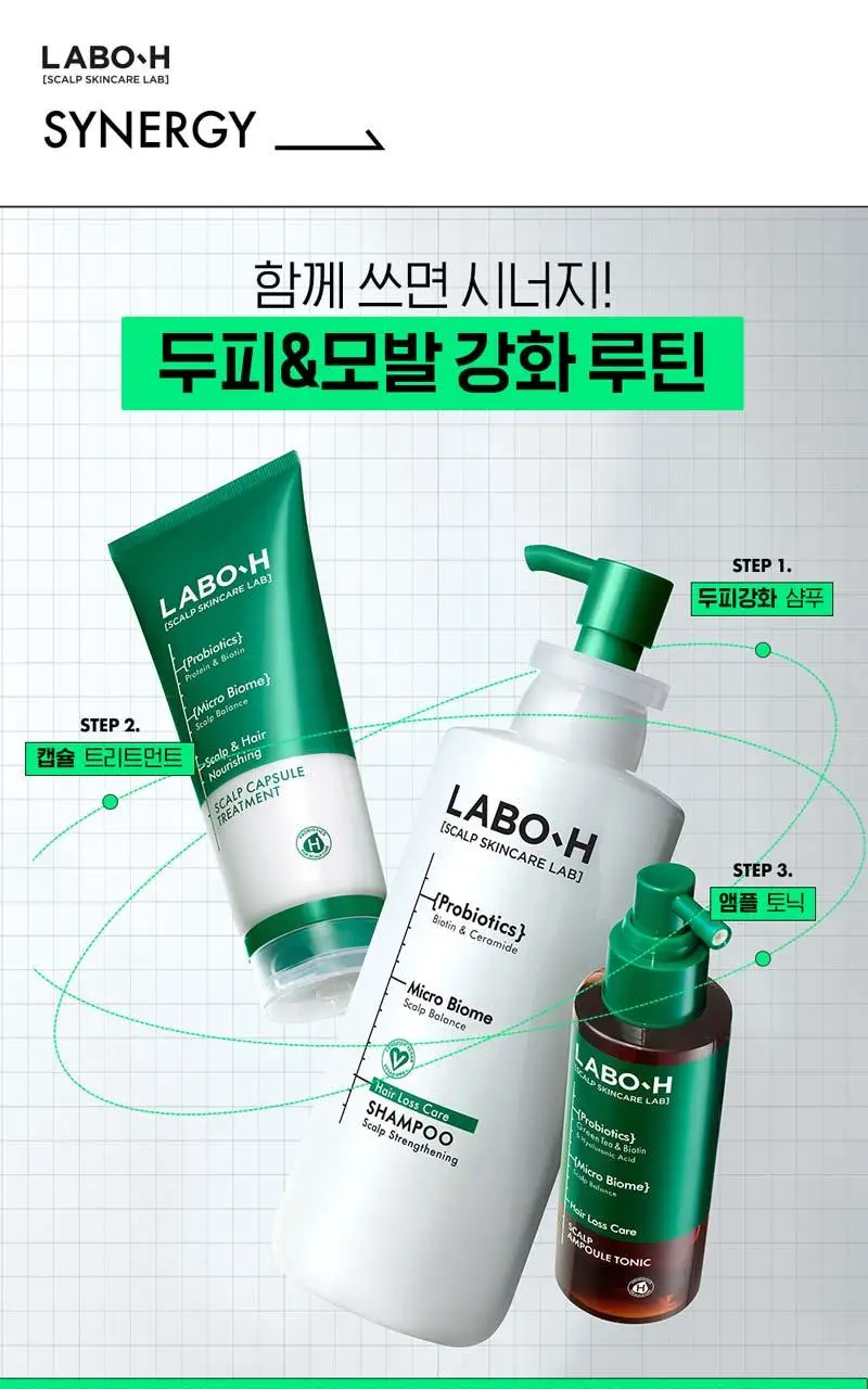 [두피진정] 라보에이치 앰플토닉 100ML 단품 탈모증상완화 상세페이지 14